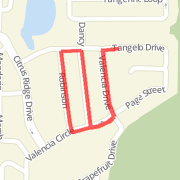 A 0.55 mi Run / Jog mapped on Tue Jan 08 2013