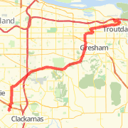 A 17.98 mi Bike Ride - Road Cycling - Commute mapped on Wed Jan 09 2013