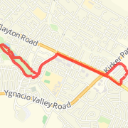 A 4.47 mi Run / Jog mapped on Thu Jan 10 2013