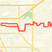 A  route mapped on Sat Jan 12 2013