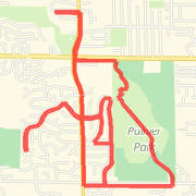 Winter SW Neighborhood 8 mile route