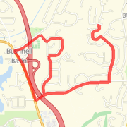 A 5.95 mi Bike Ride mapped on Sun Jan 13 2013