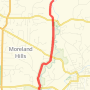 7 mile loop down Chagrin River Road from the sled hill