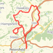 15.5m Liss Forest-Hawkley-Oxshott-Ashford loop-Steep Marsh
