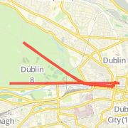 Smithfield Phoenix park Road Run route image