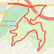 4 mile run from cycler's cafe - cherokee park