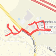 Imported Garmin Route (01/21/2013) Run route image