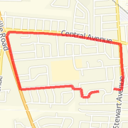 2 Mile Run Route