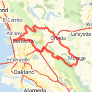 A 33.62 mi Bike Ride mapped on Mon Jan 21 2013