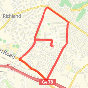 A 4.85 mi Bike Ride - Road Cycling - General mapped on Wed Jan 23 2013