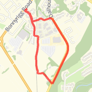 J and E shortcut Run 2.1km 1.3 miles