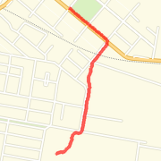 1.72km run on 25/01/13