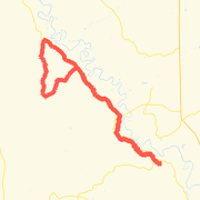 Red Bluff with Sand Road