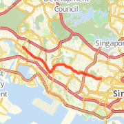Jurong East to Botanic Garden (11km) Run route image