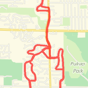 Winter SW Neighborhood 7 mile route
