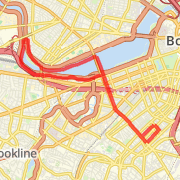 A 7.55 mi Run / Jog mapped on Tue Jan 29 2013