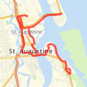 LH to Vilano 14.25 mi. Run route image