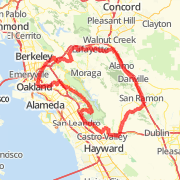 A 61.46 mi Bike Ride mapped on Sat Feb 02 2013