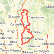43.95km mountain bike on 03/02/13 Brianza