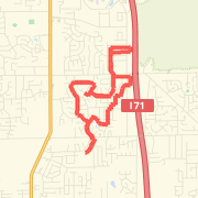 A 7.31 mi Run / Jog mapped on Tue Feb 5 2013