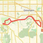 A 13.66 mi Run / Jog mapped on Fri Feb 08 2013