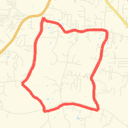 A 8.66 mi Bike Ride mapped on Fri Feb 08 2013