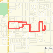 A 5.14 mi Run / Jog mapped on Mon Feb 11 2013