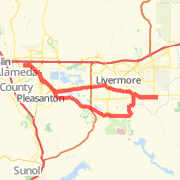 A 26.32 mi Bike Ride mapped on Wed Feb 13 2013