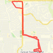 Ran 5.70 mi on 02/16/2013