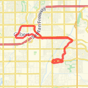 20.31 mi Road Cycling in Gilbert on Feb 17, 2013 9:44 AM