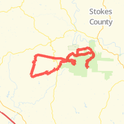 A 27.48 mi Bike Ride mapped on Mon Feb 18 2013
