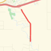 4 miles south on Kathryn road there and back