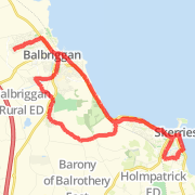 A 24.99 km Bike Ride mapped on Sun Feb 24 2013