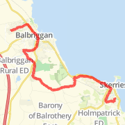 A 14.35 km Bike Ride - Road Cycling - Easy Training Ride mapped on Sun Feb 24 2013