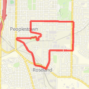 A 4.22 mi Run / Jog mapped on Mon Feb 25 2013