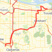 A 18.53 mi Bike Ride - Road Cycling - Commute mapped on Wed Feb 27 2013