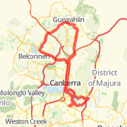 A 49.61 km Bike Ride mapped on Sat Mar 02 2013