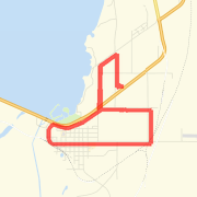 05/31/2010 Route Coulee City Run Run route image