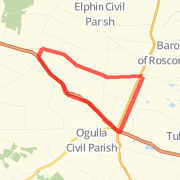 Round to Rathcroghan cross and home