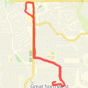 Ran 4.90 mi on 03/08/2013