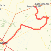 A 54.53 mi Bike Ride mapped on Fri Mar 08 2013
