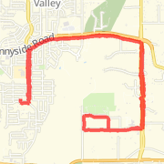 Ran 6.18 mi on 03/08/2013