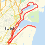 Quidi Vidi to Fort Amherst 20 km