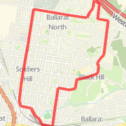 8.4K Lydiard/ Peel st/ Black Hill track