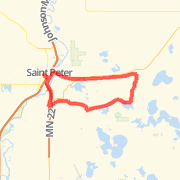 A 18.12 mi Winter Sport / Activity mapped on Sun Mar 17 2013