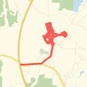 16.40km road cycling on 2013-03-20