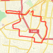 A 10.05 mi Run / Jog mapped on Fri Mar 22 2013