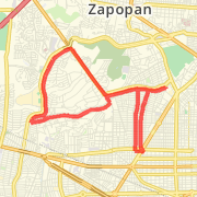 A 16.24 km Run / Jog mapped on Mon Mar 25 2013