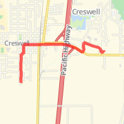 A 3.97 mi Run / Jog - Sprints mapped on Mon Mar 25 2013