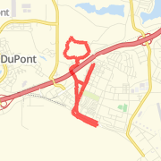 5.5 mile wood and asphalt